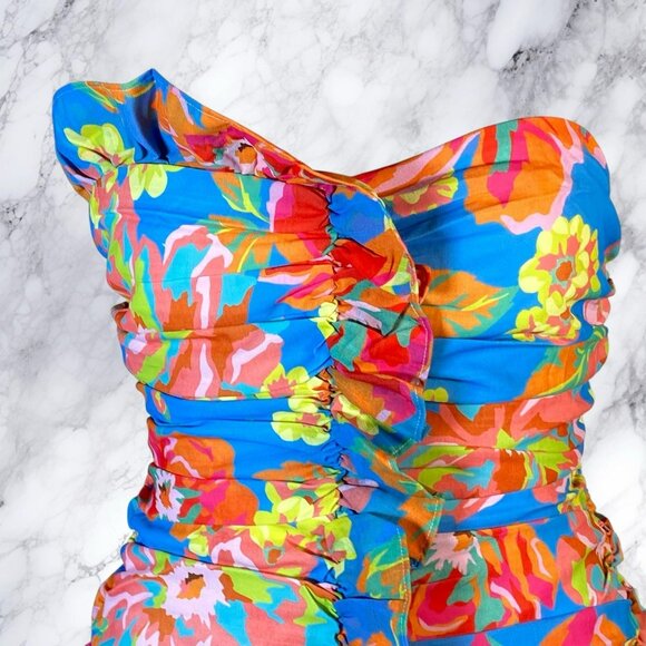 SEVEN WONDERS Eden Mini Dress Blue Floral - Picture 5 of 12